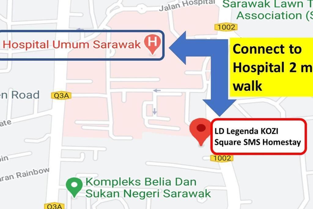Kozi Square New Sgh Cozy Home 7A Kuching Dış mekan fotoğraf